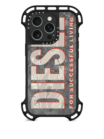 Чехол для iPhone 16 Pro Diesel x CASETiFY формованный, коричневый