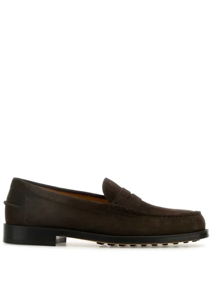 Мужские лоферы Tod's замшевые, коричневые