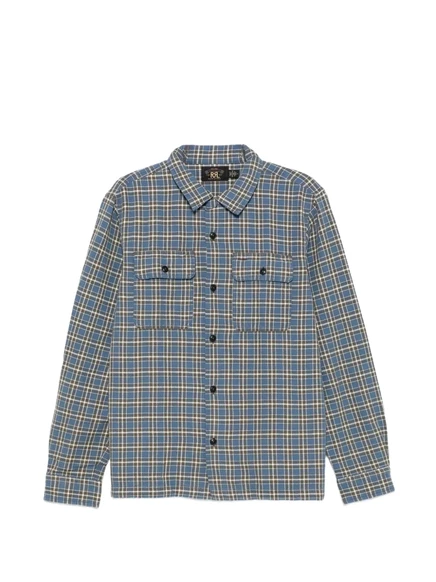 Мужская рубашка Ralph Lauren RRL Matlock в клетку, синяя