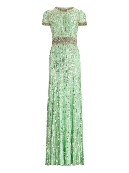 Женское платье Jenny Packham Celeste макси, зеленое