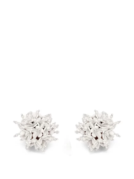 Женские клипсы Oscar de la Renta Firework, белые