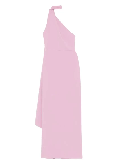Драповое платье Solace London с одним плечом pink