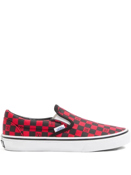 Женские слипоны Valentino x Vans Vlogo, красные