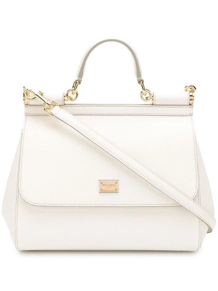 Большая сумка-тотализатор Dolce & Gabbana Sicily white
