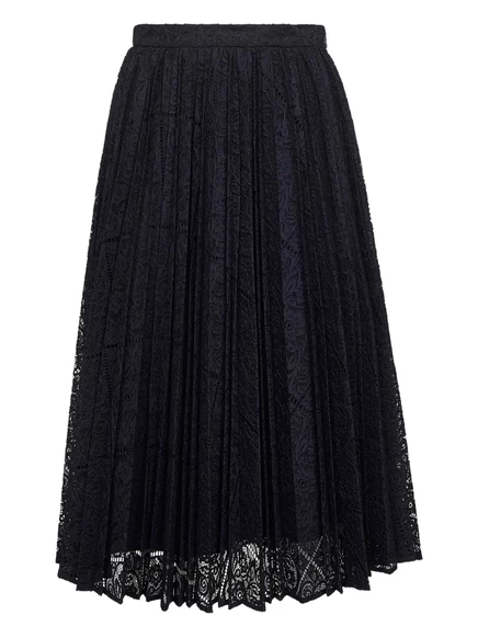 Плиссированная юбка миди Max Mara Leandro blue
