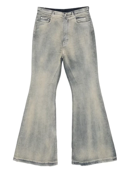 Мужские джинсы Rick Owens DRKSHDW Bolan клеш, синие