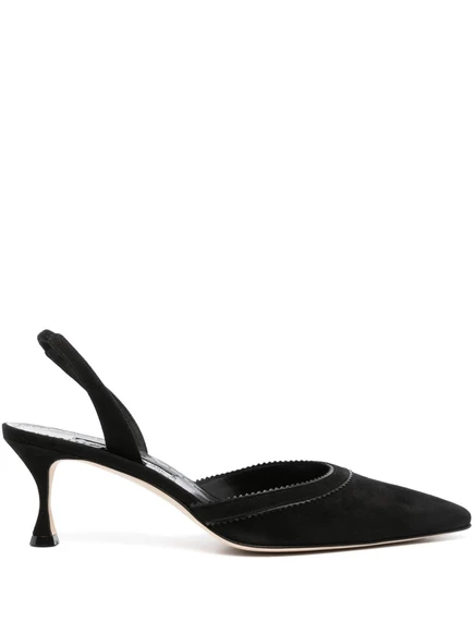 Лодочки-стропы Manolo Blahnik 50 мм Brontiasli black