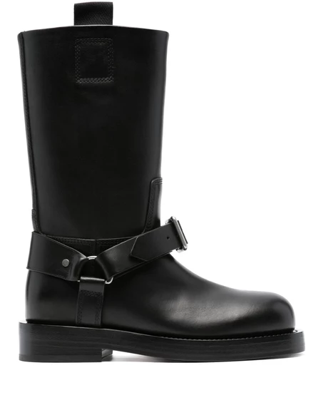 Женские байкерские сапоги Burberry, черные