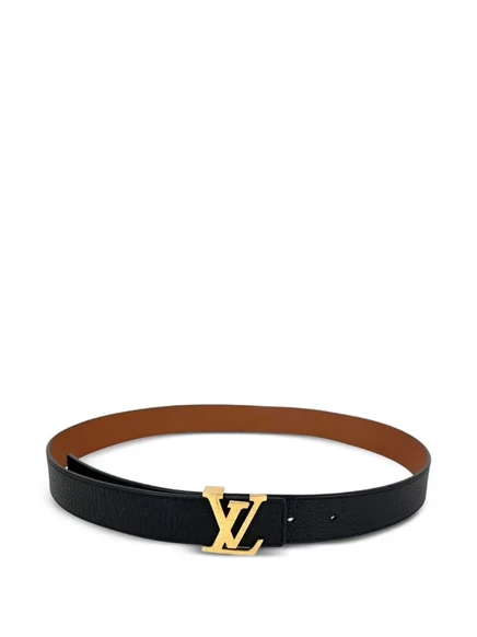 Женский ремень Louis Vuitton Pre-Owned двусторонний кожаный, черный