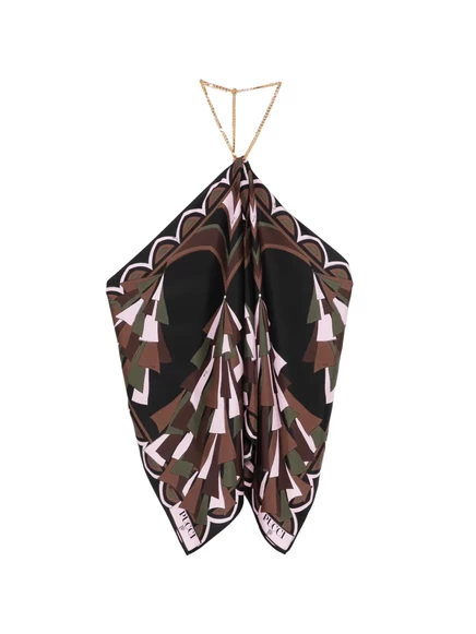 Женский топ Pucci Baiadera с цепочкой, черный