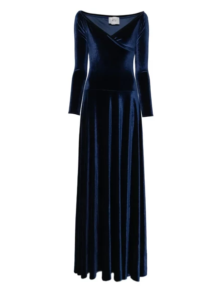Бархатное платье Atu Body Couture blue
