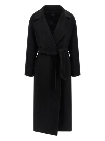 Тренч с поясом цвета темперы Weekend Max Mara black