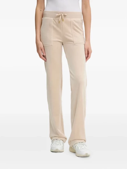 Женские спортивные штаны Juicy Couture велюровые, бежевые