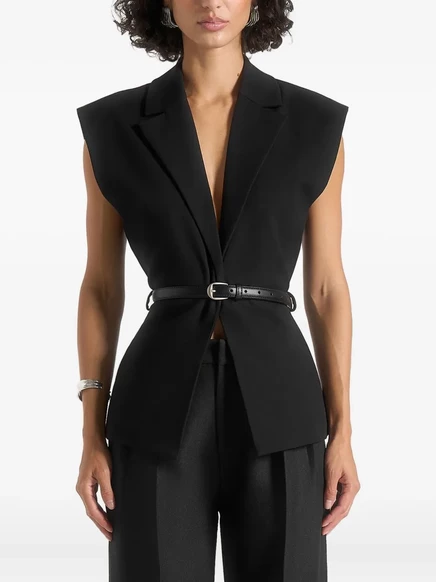 Жилет с поясом Manière De Voir Linda black