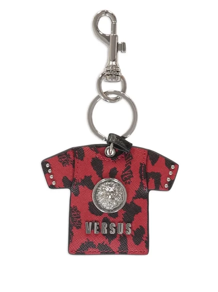 Унисекс кожаный брелок Versace, красный