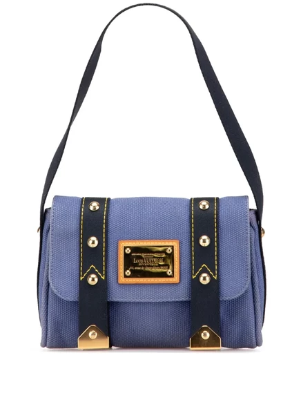 Сумка через плечо Louis Vuitton, бывшая в употреблении в 2005 году, из коллекции Antigua Sac Rabat purple