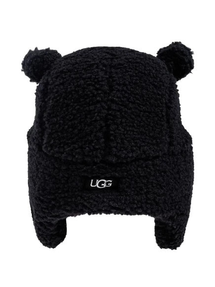 Детская шапочка UGG с помпоном  black