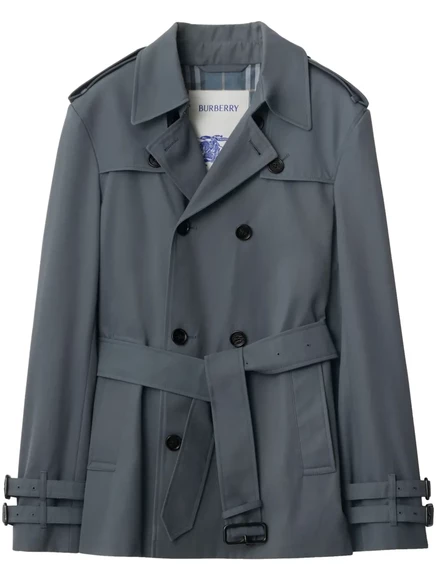 Короткое пальто-тренч Burberry grey