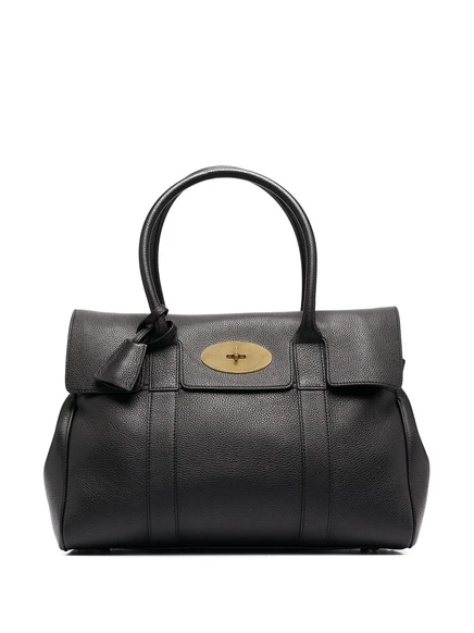 Женская сумка-тоут Mulberry Bayswater кожаная, черная