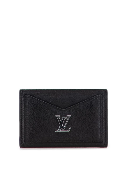 Картхолдер Louis Vuitton Pre-Owned Lockme из телячьей кожи, черный