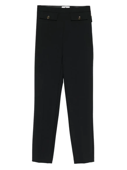 Приталенные брюки Elisabetta Franchi, сшитые на заказ black