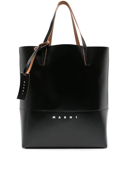 Мужская сумка-тоут Marni Tribeca из кожзама, черная