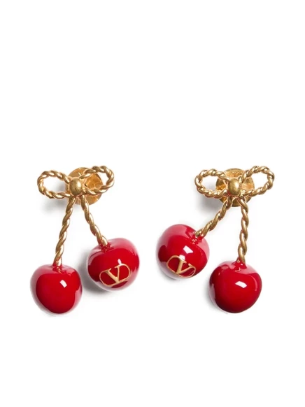 Женские серьги Valentino Garavani Cherryfic, золотистые