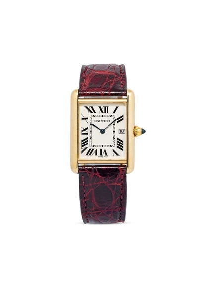 Часы Cartier Tank Louis 27 мм, белый циферблат