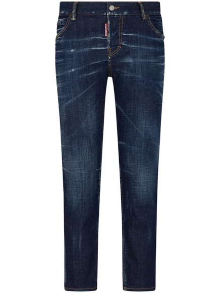 Женские узкие джинсы DSquared2 Skater, индиго