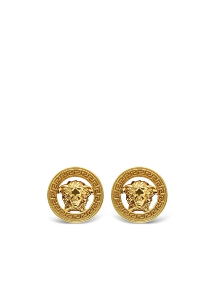 Унисекс серьги-гвоздики Versace Medusa '95, золотистые