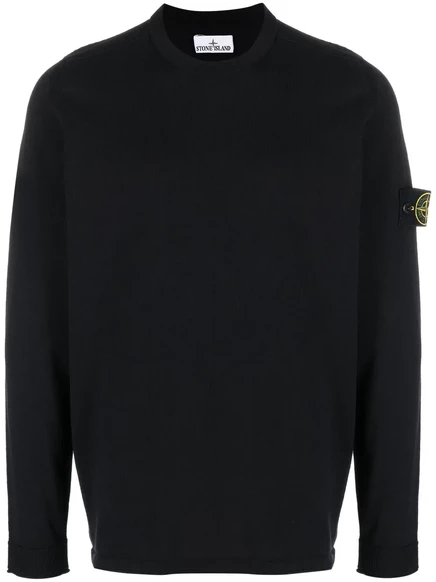 Мужской джемпер Stone Island с патчем Compass, синий
