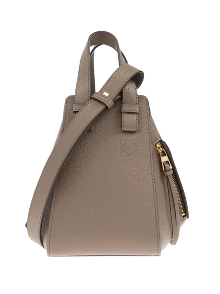 Кожаная сумка-тоут LOEWE Hammock neutrals
