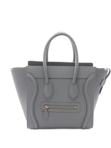 Сумка Celine Micro Luggage, серая