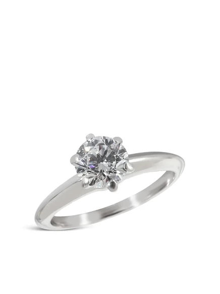 Кольцо Tiffany & Co. платиновое, бриллиант 1,05 карат D/IF