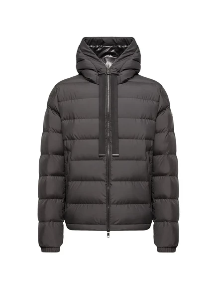 Мужская пуховая куртка Moncler Zeflor с капюшоном, черная