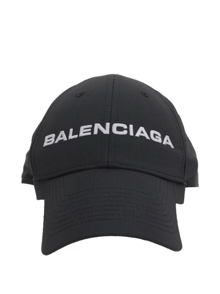 Унисекс бейсболка Balenciaga с вышитым логотипом, черная