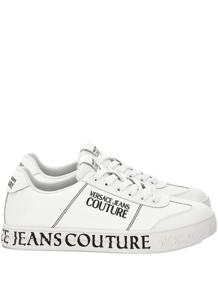 Мужские кеды Versace Jeans Couture с логотипом, белые
