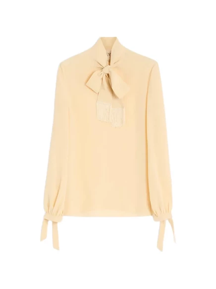 Женская блуза Valentino Garavani Crepe de Chine, нейтральная