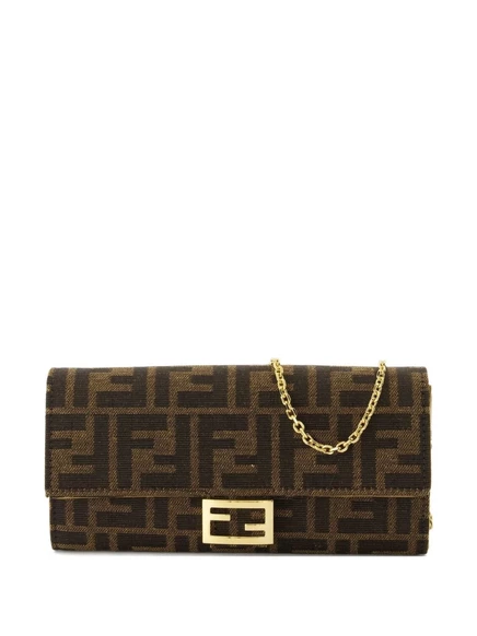 Сумка через плечо FENDI Continental FF-monogram  brown
