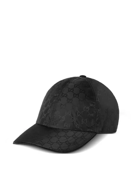 Женская бейсболка Gucci с монограммой GG, черная