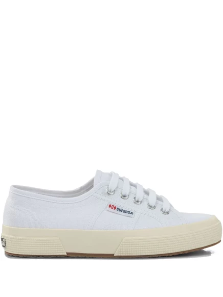 Женские кеды Superga на шнуровке, белые