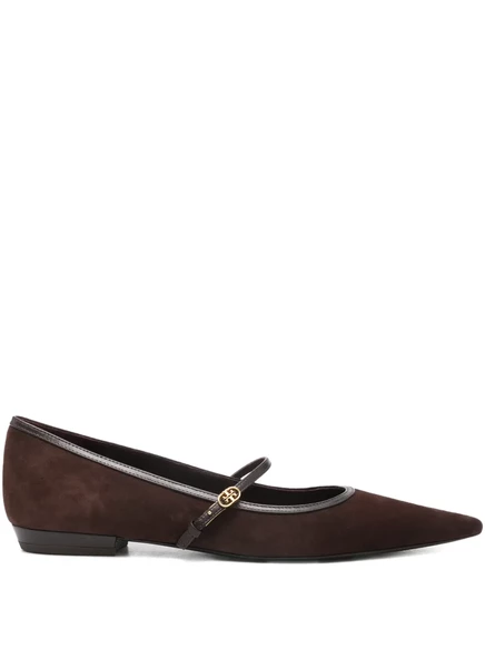 Женские балетки Tory Burch Mary Jane, темно-коричневые