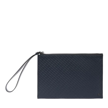 Мужской клатч Lancel Mini Leon из кожи, синий