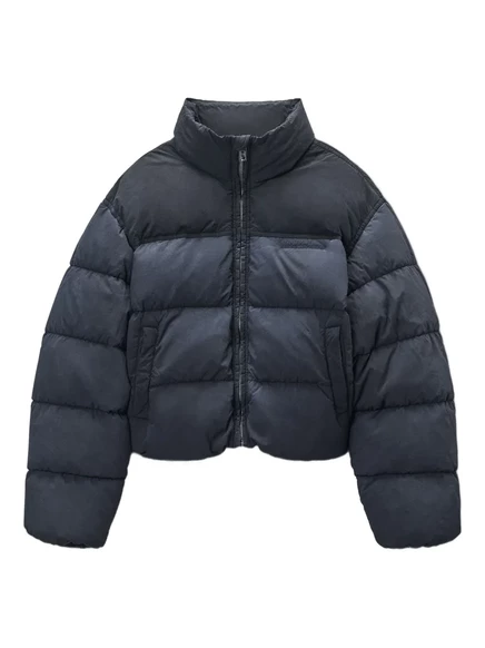 Женский укороченный пуховик Alexander Wang, черный