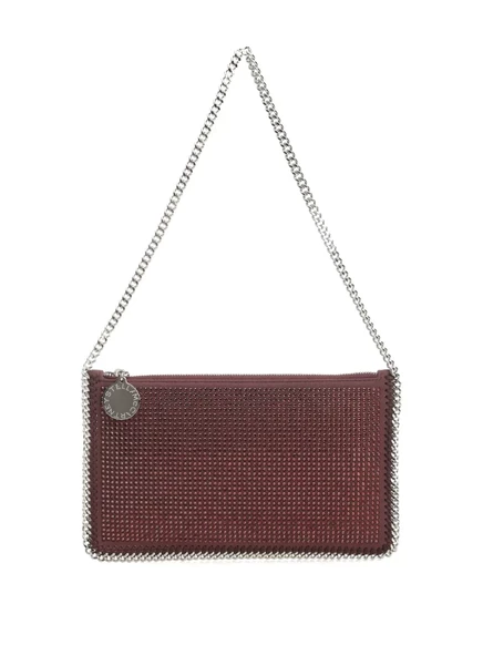 Женская сумка-клатч Stella McCartney Falabella, бордовая