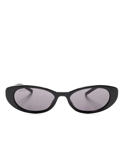 Женские солнцезащитные очки Gucci Eyewear кошачий глаз, черные