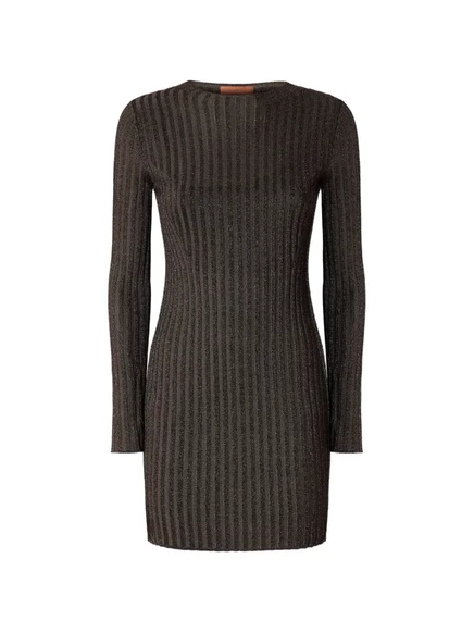 Женское мини-платье Missoni из вискозы, коричневое
