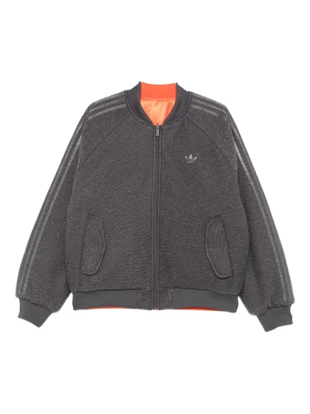 двусторонняя куртка-бомбер adidas grey