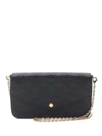 Кошелек с монограммой Empreinte Pochette Felicie от Louis Vuitton, бывший в употреблении в 2021 году. black