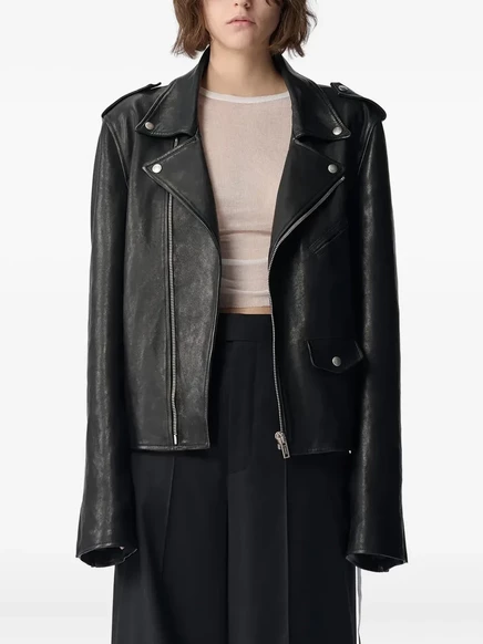 Женская кожаная куртка Ann Demeulemeester Anu Perfecto